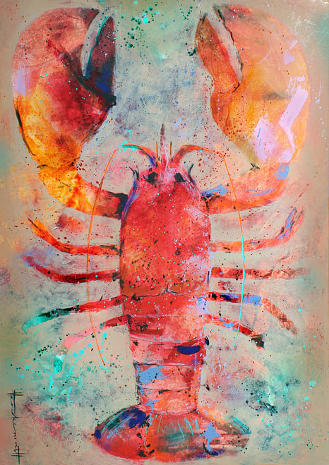 Arty Lobster I van <span class="secondary-font">Atelier Paint-Ing</span>