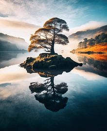 Tree in the sunrise