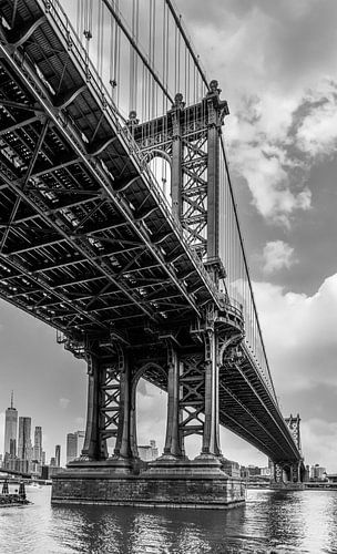 Onderkant van de Manhattan bridge