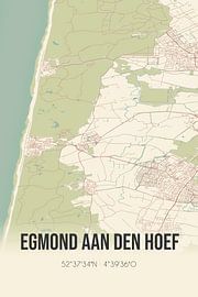 Vintage map of Egmond aan den Hoef (North Holland) by Prints of Place