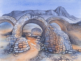 The ruins of Bernia Fortress