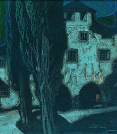 Moonlit night (South Tyrol), Oskar Mulley