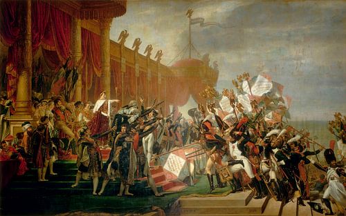 Het leger legt de eed af aan de keizer, Jacques-Louis David...