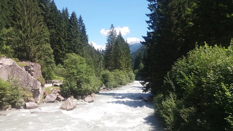 Ruisseau dans les Dolomites, Brenta, Italie par Joke te Grotenhuis