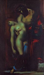 Adolf Frey-Moock, Jesus Christus mit einer unbekleideten Frau