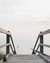 Wooden stairs | Entrance beach | Sea | Zeeland | Holland by Stories by Pien thumbnail