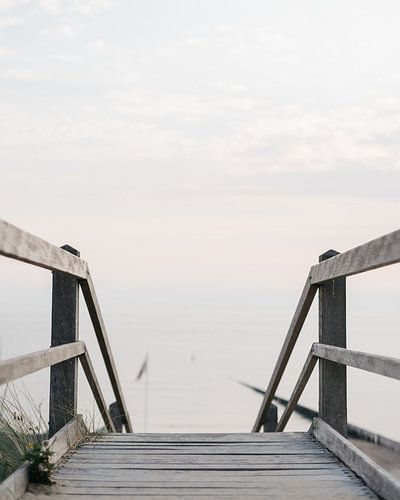 Wooden stairs | Entrance beach | Sea | Zeeland | Holland