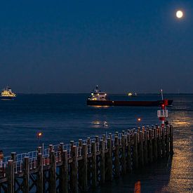 Scheldt at night by Jimmy Verwimp Photography