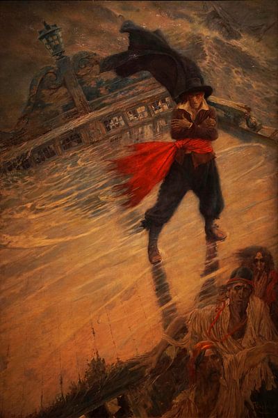 De vliegende Hollander, Howard Pyle, 1900 van Atelier Liesjes