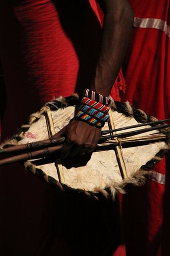 Masai Mara schild en sieraden in Kenia