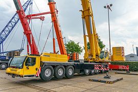 Une grue Liebherr LTM 1650-8.1 de la société Verschoor. sur Jaap van den Berg