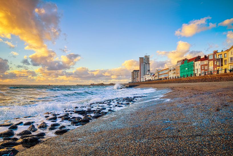 Vlissingen rond zonsondergang van Francois Debets