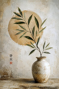 Zen Harmonie – Botanische Ruhe im Japandi-Stil