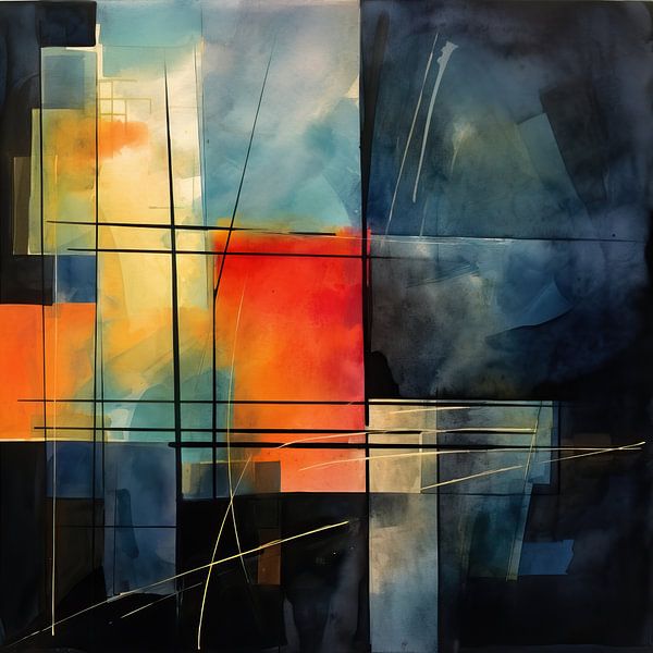 Minimalistisch Abstrakt 131917 von Abstraktes Gemälde