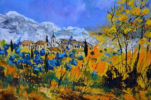 Blaue Blumen in der Provence
