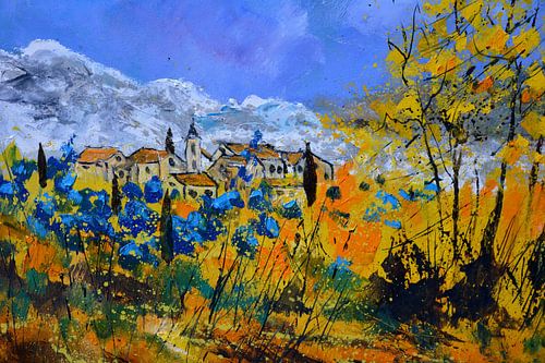 Blauwe bloemen in de Provence