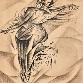 Félix Del Marle - De zes dagen of de schaatser (1913) van Peter Balan
