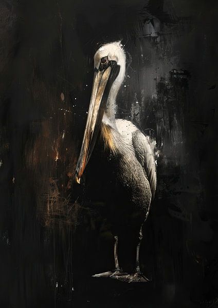 Painting Modern Pelican by Art Whims