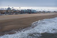 De kustlijn van Scheveningen
