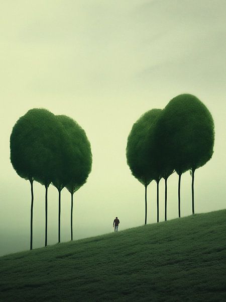 Entre arbres et pensées par Nick van Stee