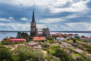 Blick auf die Stadt Lysekil in Schweden von Rico Ködder