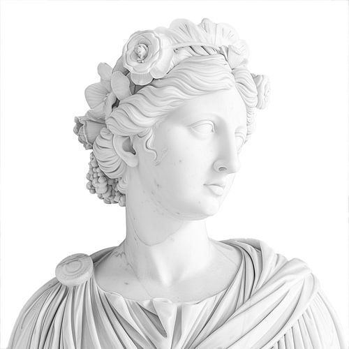 Klassiek vrouwenportret met moderne twist