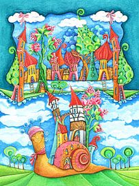 Snail House - Home is where you are by Sonja Mengkowski