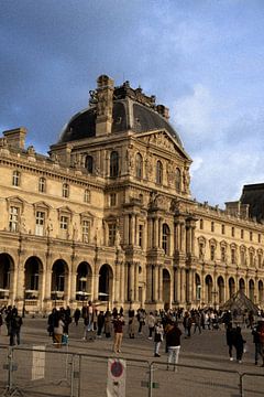 De Louvre structuur | Parijs | Frankrijk Reisfotografie van Dohi Media