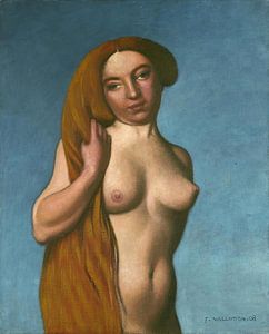 Félix Vallotton - Frauentorso mit roten Haaren (1908)