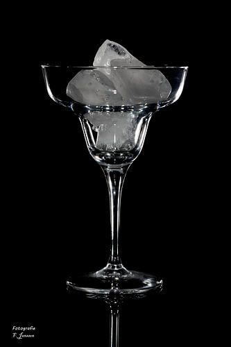 Glassware on black