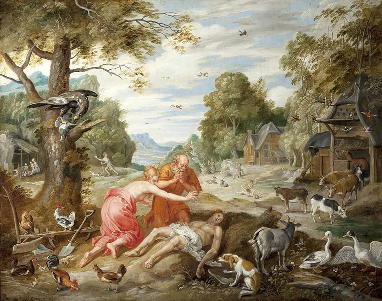 The death of Abel, Jan Breughel, el Joven by All the Masters