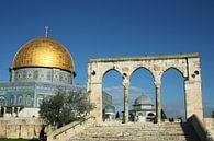 Moskee van de koepel van de rots in Jeruzalem. Het heiligdom van de moslimwereld is een moskee met e van Michael Semenov thumbnail