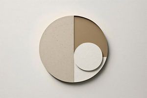 Abstrait | Cercle dans le cercle sur Digitale Schilderijen