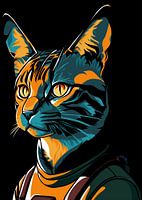 Cat pop art