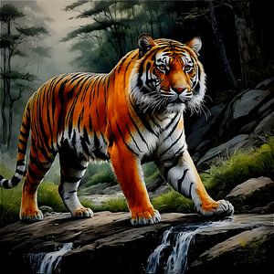 Tigre majestueux sur S.AND.S