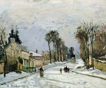 Camille Pissarro,De weg van Versailles bij Louveciennes