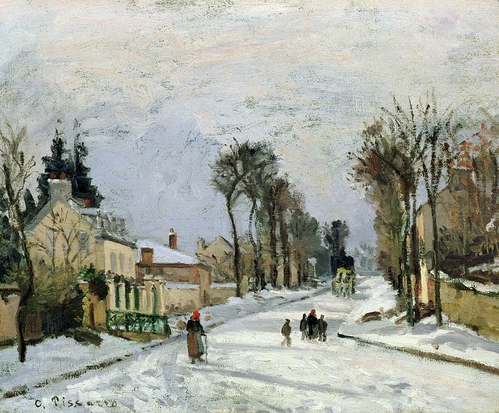 Camille Pissarro,Der Weg von Versailles bei Louveciennes von finemasterpiece