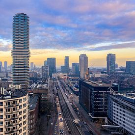 Uniek uitzicht van Rotterdam! van delkimdave Van Haren