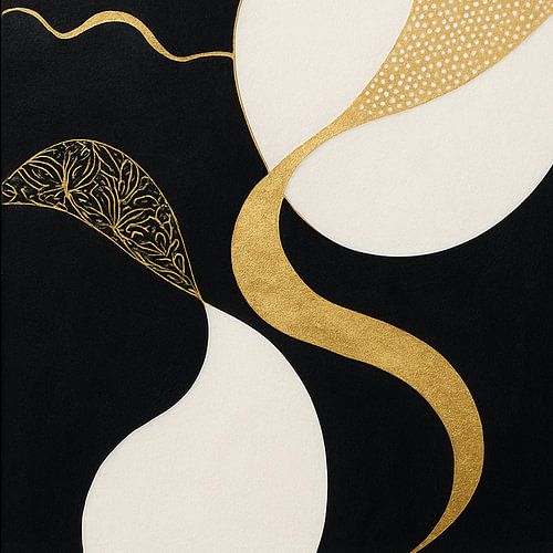 Abstract black & gold 1