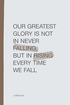 Opstaan is onze grootste kracht