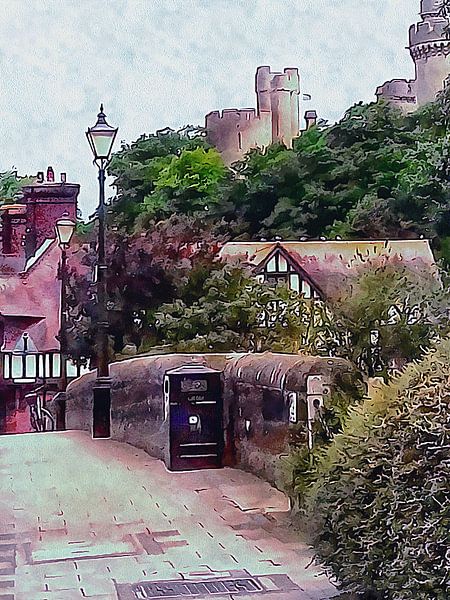 Over The Bridge To Arundel England by Dorothy Berry-Lound