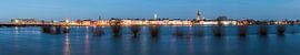 Panorama auf der IJssel bei Hochwasser von Daan Kloeg