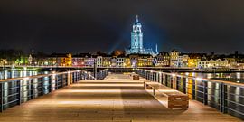 Die Skyline von Deventer mit der Lebuïnus-Kirche am Abend - 12 von Tux Photography