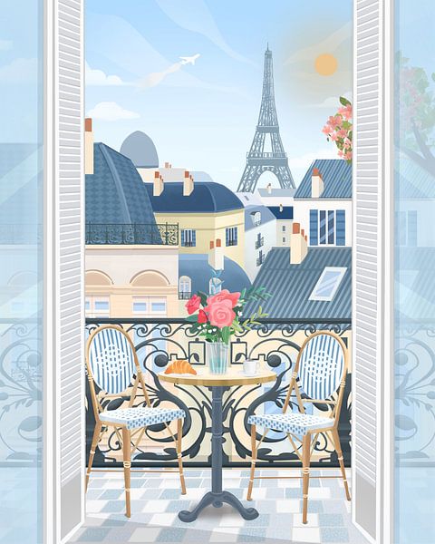 Paris Terrace by Petra Lizde