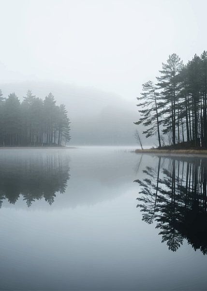 Nordic Lake Reflection by Media Jeka
