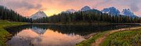 Panoramic sunrise at Lago d'Antorno by Henk Meijer Photography thumbnail