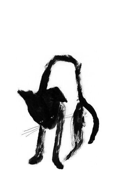Zwarte kat van Corine Teuben