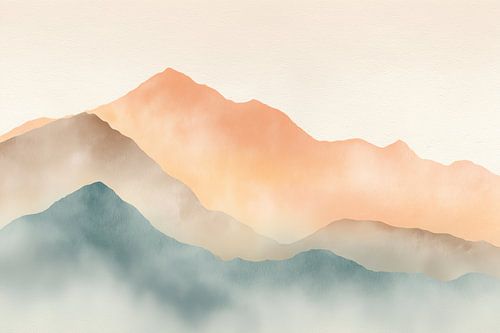 Sanfte Berge Horizont