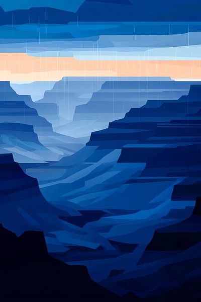 Blue tones canyon by Poster Art Shop