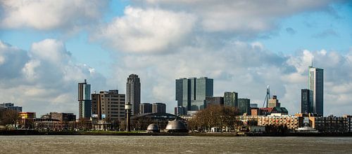 De Skyline van de stad Rotterdam
